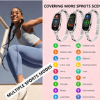 Fitness Tracker Watch Fashionable Women's Smartwatch Female Menstrual Period Reminder - Heart Rate and Blood Pressure Monitoring IP67 Waterproofing USB Magnetic Charging (Style 1)