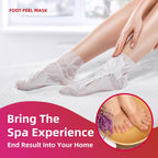 Foot Peel Mask for Dry, Rough Feet – Exfoliating Foot Mask with Fruit Acids, Lavender & Urea – Peeling Socks for Dead Skin & Cracked Heels – Foot Care for Women & Men