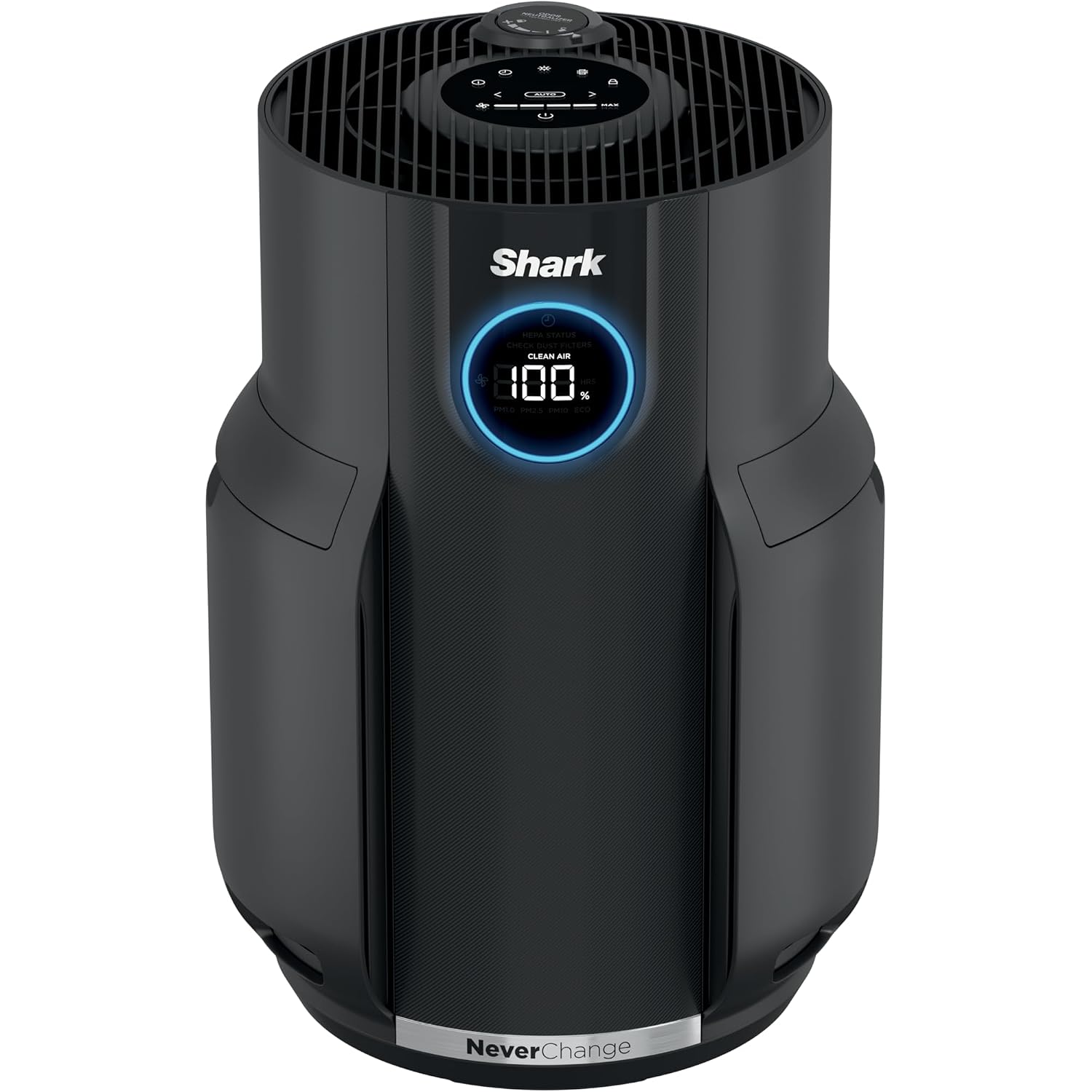 Shark Air Purifier For Home, Neverchange, For Large Room, Hepa-Exceeding Filter, Captures Pollutants, Pet Dander, Dust, Odor, Smoke, And More, Odor Neutralizer, Hp152, Charcoal