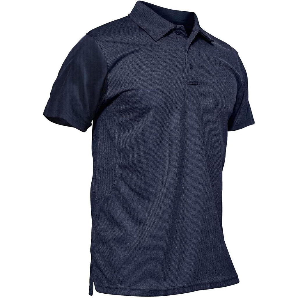 Magcomsen Men'S Polo Shirt Quick Dry Performance Short Sleeve Tactical Shirts Pique Jersey Golf Shirt