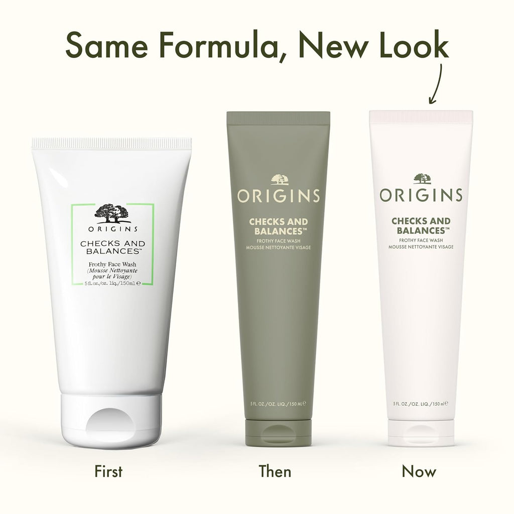 Origins Checks And Balances Frothy Face Wash & Gentle Face Wash For Men And Women | Foaming Facial Cleanser