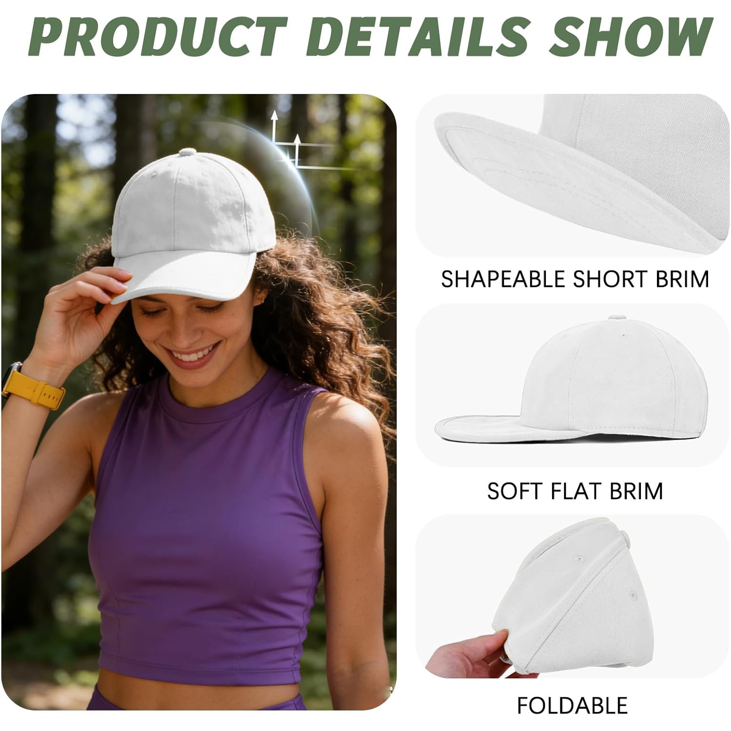 ZOORON Baseball Cap Golf Dad Hat Soft Brim Original Classic Low Profile Cotton Hat Plain Cap Men Women
