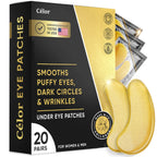 Under Eye Patches (20 Pairs) - Eye Patches For Puffy Eyes And Dark Circles - Under Eye Mask For Beauty & Personal Care - Under Eye Mask Amino Acid & Collagen For Dark Circles And Puffiness By Celor