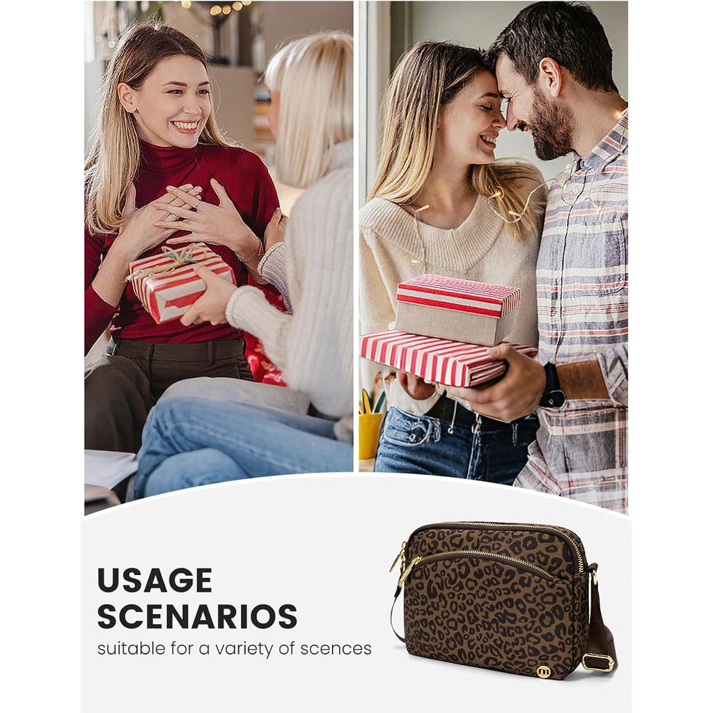 Mexs Everywhere Crossbody Bag 2L Metal Hardware, Casual Crossbody Bags For Women Travel Purse Shoulder Handbags Wallet