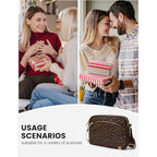 Mexs Everywhere Crossbody Bag 2L Metal Hardware, Casual Crossbody Bags For Women Travel Purse Shoulder Handbags Wallet