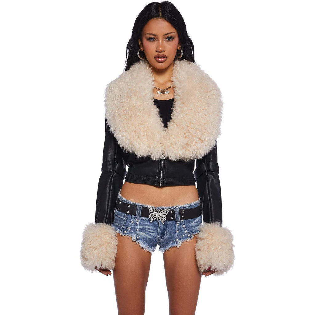 Dolls Kill Covet Moto Jacket By Generation Kiss – Cropped Vegan Leather Moto Jacket For Bold Streetwear Fashion