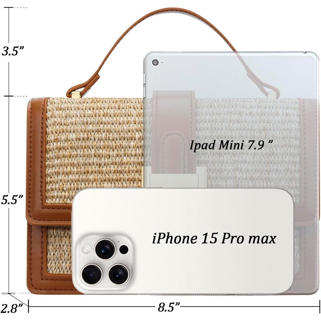 KKXIU Crossbody Bags for Women - Top Handle Purses for Lady, Leather Handbags Shoulder Clutch with Adjustable Shoulder Strap