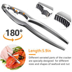Crab Leg Crackers And Tools - Lobster Crackers And Picks Set Shellfish Crab Claw Cracker Stainless Steel Seafood Crackers & Forks - Lobster Tools For Eating