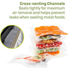 Nesco Vs‑04R Vacuum Sealer Rolls For Home Food Storage, Custom‑Size 11‑Inch Bags Compatible With Nesco And Most Vacuum Sealers