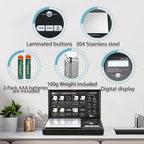200G Digital Pocket Gram Scale 0.01G Accuracy, 200G X 0.01G Mini Digital Grams Scale, Small Food Scale, Jewelry Scale, Ounces Grains Scale With100G Calibration Weight