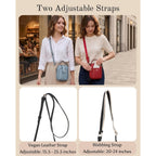 Gail Vegan Leather Multi Compartment Crossbody Bag
