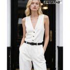 SANSTHS Womens Leather Belt for Jeans Pants Fashion Waist Belts Gold Silver Double Ring Buckle