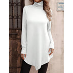 Justfashionnow Turtle Neck Shirts For Women Long Sleeve Tunic Tops To Wear With Leggings Dressy Casual Fall Clothes 2026