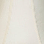 Set Of 2 Flared Bell Lamp Shades Cream Large 9" Top X 18" Bottom X 13" High Spider With Replacement Harp And Finial Fitting - Imperial Shade