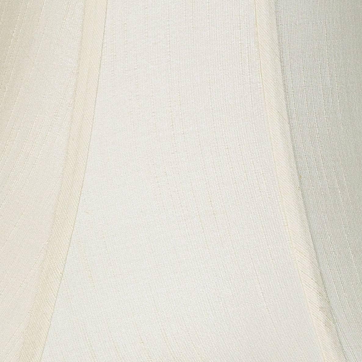 Set Of 2 Flared Bell Lamp Shades Cream Large 9" Top X 18" Bottom X 13" High Spider With Replacement Harp And Finial Fitting - Imperial Shade