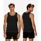 Bamboo Cool Men'S Tank Top Undershirts Moisture Wicking Breathable, Fitted Ruglar Fit T Shirts For Men 3 Pack