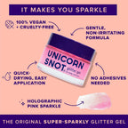 Unicorn Snot Holographic Face Glitter & Body Glitter Gel | Hair Glitter, Vegan & Cruelty Free, 1.7 Oz Pink Glitter (Flamingo)