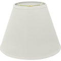 Aspen Creative 32197A Transitional Empire Shape Spider Construction Lamp Shade In Frost, 6" Top X 12" Bottom X 9" Slant Height