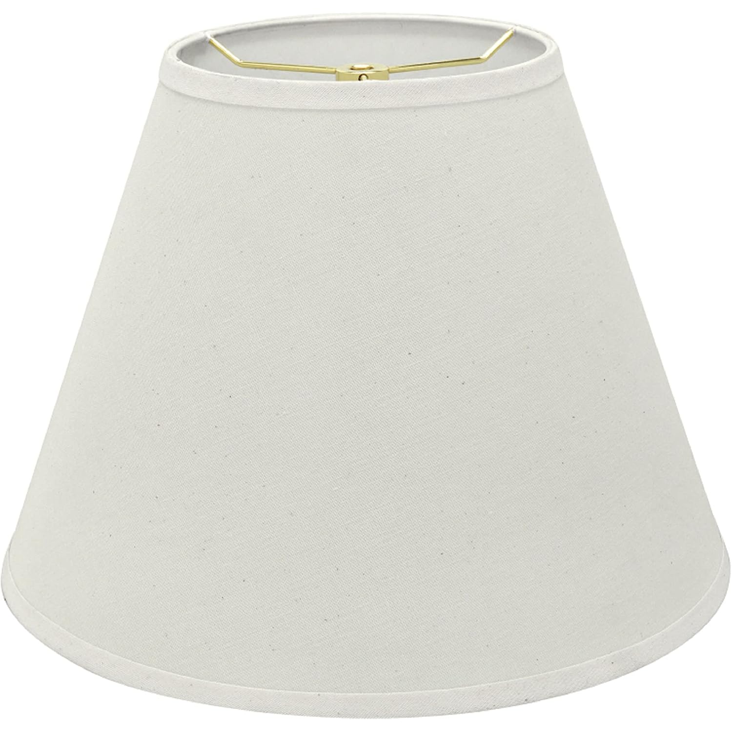 Aspen Creative 32197A Transitional Empire Shape Spider Construction Lamp Shade In Frost, 6" Top X 12" Bottom X 9" Slant Height