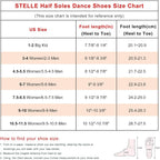 Stelle Half Soles Dance Shoes Women Men Canvas Lyrical Pirouette Ballet Shoes Turners Dance Shoes For Contemporary