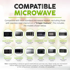 Hover Cover Magnetic Microwave Splatter Cover, Clear Microwave Cover For Food - Vented & Magnetic, 12-Inch, Food Grade Plate Cover, Bpa Free - Black