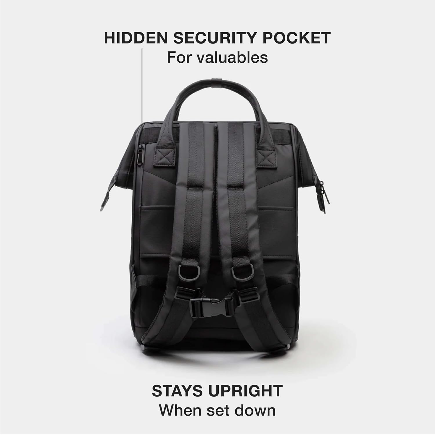 Cascade Standard Backpack, 21L, Black | Weatherproof Construction, Perfect For Daily Use And Travel, Padded Laptop Sleeve And Adjustable Straps