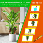 Tkscusr Plant Self-Watering Stakes-15 Pack Terracotta Automatic Plant Waterer Devices Auto-Water Irrigation System For Indoor/Outdoor Plants