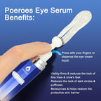 Eye Serum With 8% Caffeine & 8% Retinol, Under Eye Cream With Hyaluronic Acid, Niacinamide & Peptides, 360° Cooling Roller For Dark Circles, Puffiness, Fine Lines & Wrinkles, 0.5 Fl Oz