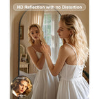 71"X32"Floor Mirror Full Length,Arched Full Length Mirror With Stand,Full Body Mirror,Hanging Or Large Leaning For Bedroom Living Room Black