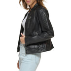 Levi'S Women'S Faux Leather Motocross Racer Jacket (Standard And Plus)