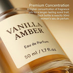 Ambery Vanilla Eau De Parfum For Women - Perfume Spray With Coffee, Jasmine, Cedarwood & Patchouli Notes - Gourmand Fragrance, 1.7 Fl Oz (Vanilla Ambery)