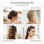 Sparkling Crystal Stone Braided Hair Clips, 2026 New Rhinestone Hair Clips Hair Braid Clips, Girls/Women Hair Accessories for Styling Sectioning (22#)