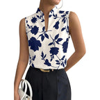 Evaless Tank Tops For Women 2026 Casual V Neck Sleeveless Summer Tops Floral Print Tank Top Spring Fashion Shirts Blouses