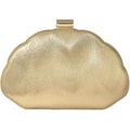 Milumia Women'S Metallic Shell Clutch Purse Cocktail Wedding Guest Evening Handbags With Chain Strap