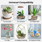 River Rocks, Decorative Ornamental Pebbles,Garden Landscaping Stones | Gravel Filler For Home Decoration Flower Bed Fish Tank Plants Vases Succulents