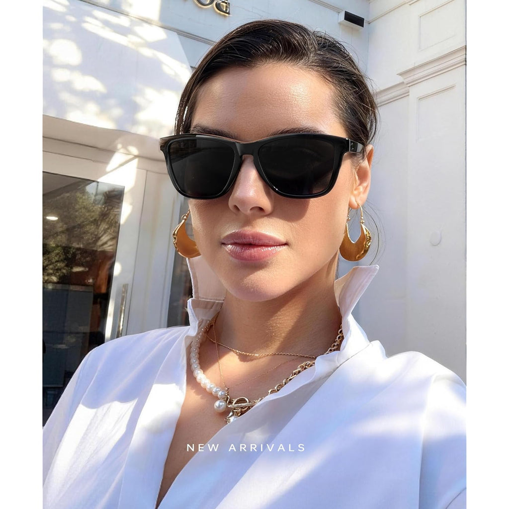KALIYADI Womens-Sunglasses Polarized Sunglasses-Womens Trendy: Retro Sun Glasses with UV Protection for Travel Driving