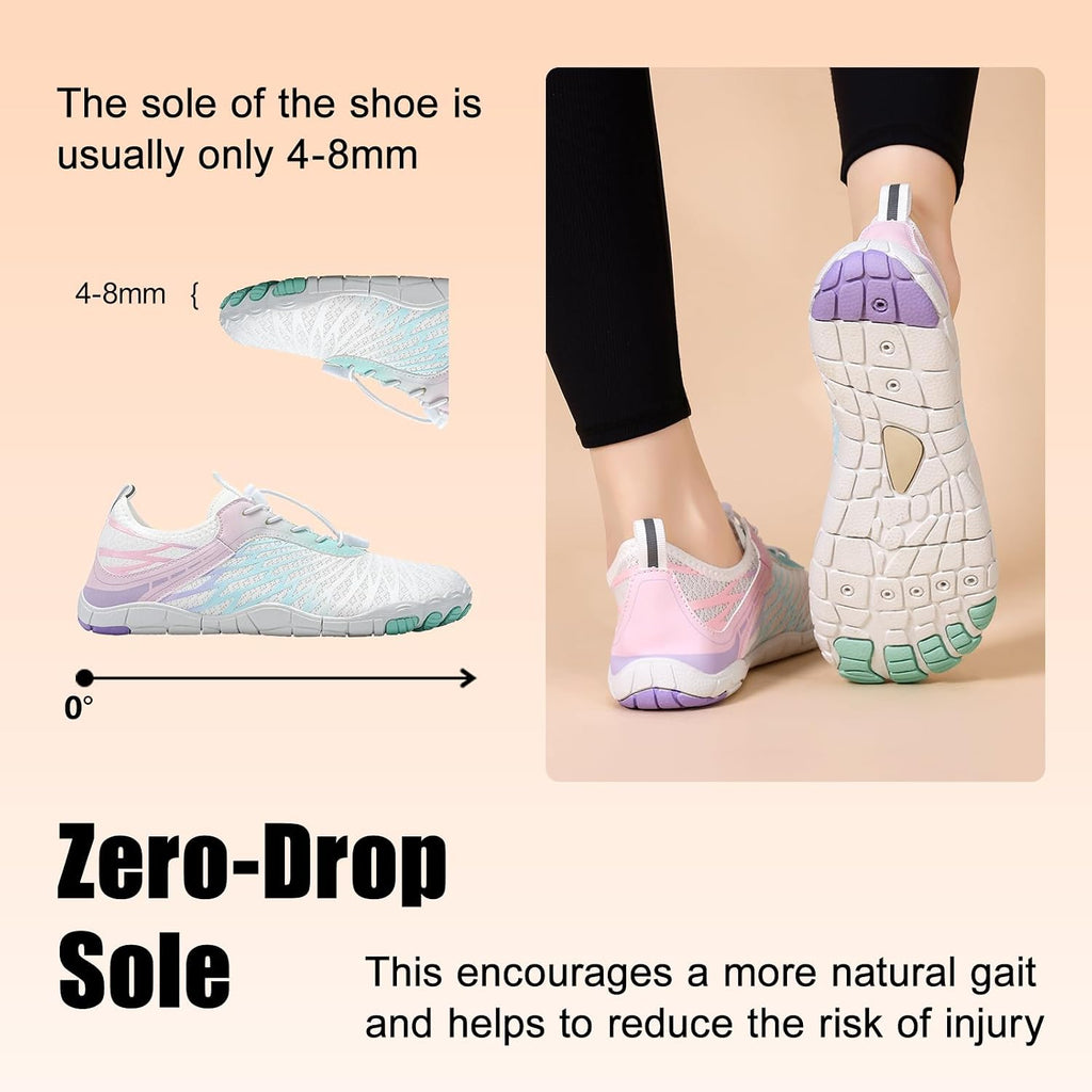 Hike Barefoot Shoes For Women Men Breathable & Non-Slip Athletic Footwear Wide Toe Water Shoes,Designed For Walking,Running&Swimming