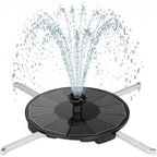 Solar Fountain Pump With 3 Spray Height Adjustment, Upgraded Pet Solar Bird Bath Fountains With 6 Nozzles, Solar Water Fountain Pump For Outdoor, Bird Bath, Garden, Pool, Pond