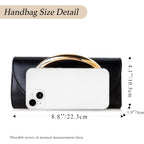 Clutch Purses For Women - Evening Bag With Chain Elegant Dressy Formal Handbag Metal Handle Purse