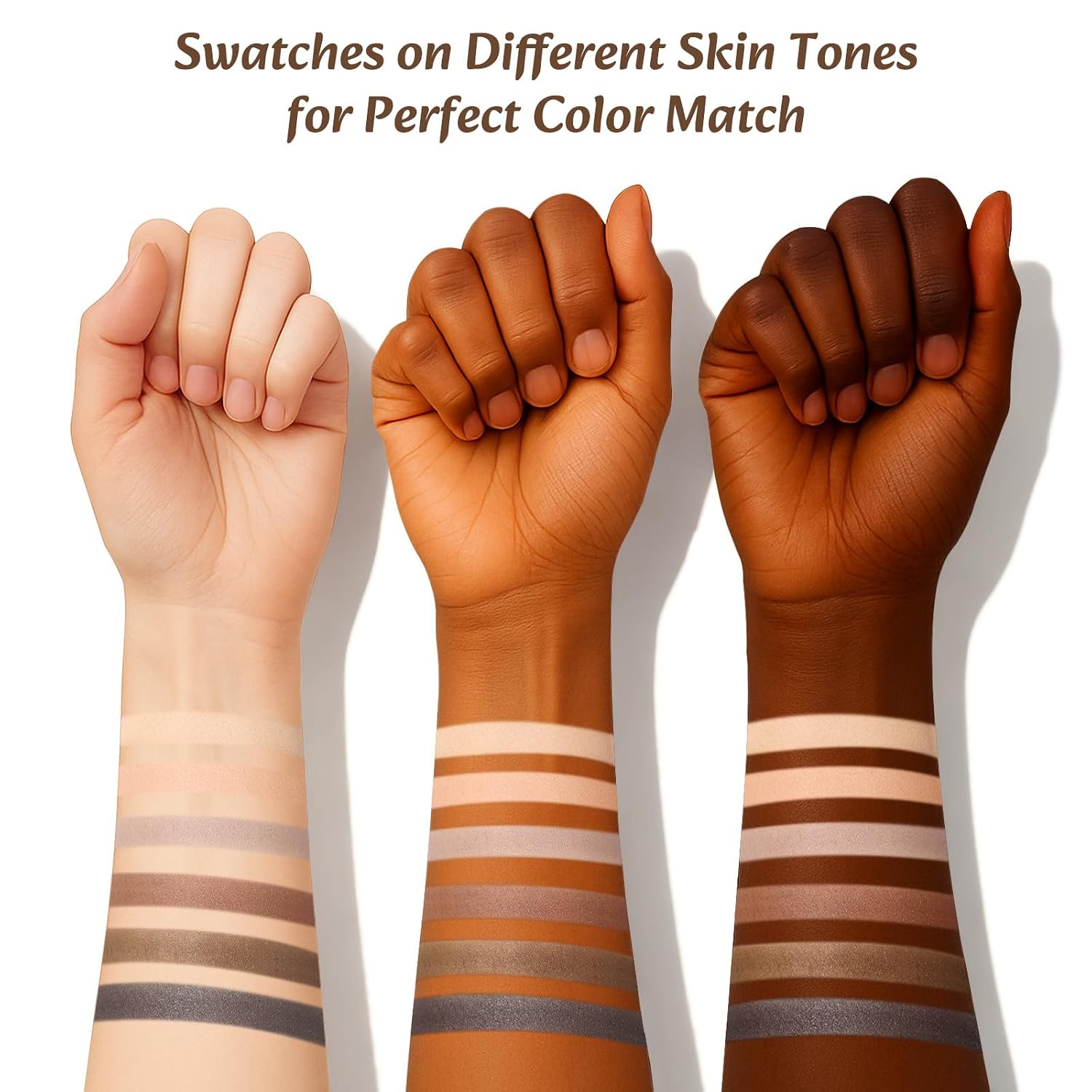 Neutral Nude Matte Mini Eyeshadow Palette, 6 Colors Smoky Taupe & Brown Travel Size Eye Shadows, Highly Pigmented, Long-Lasting, Vegan Makeup Palette With Mirror For Daily Use