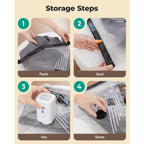 Bagsmart Travel Vacuum Bags For Suitcase & Home, 18 Pack With Wireless Pump | Cordless Pump, Triple-Seal Leak-Proof, 18-Pack 3 Sizes, For Suitcase & Home, With Toiletry Shoe & Laundry Bags