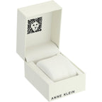 Anne Klein Women's Black Ceramic Bracelet Watch with Diamond Accent