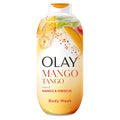 Olay Body Wash For Women, 24/7 Skin-Loving Freshness, Miami Mocktails, Plant Based Cleansers, Vitamin B3 & Antioxidant Blend, For All Skin Types, Mango Tango With Mango & Hibiscus Scent, 22 Fl Oz