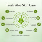 Aloderma Aloe Vera Gel Made Within 12 Hours Of Harvest With 96% Pure Organic Aloe Vera For Skin, Scalp, & Hair, Soothing Aloe Face Moisturizer, Multipurpose, Hydrating Aloe Gel, 7.05Oz