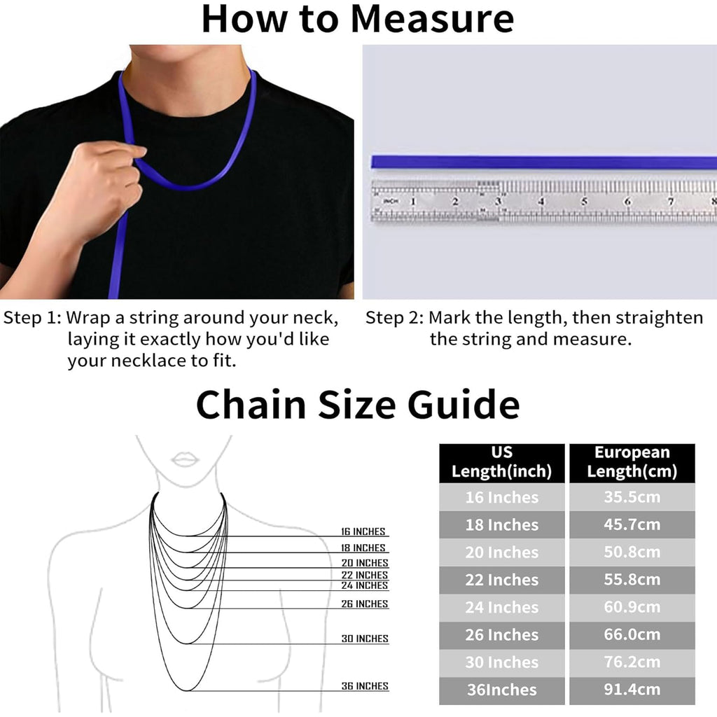 S925 Sterling Silver Box Chain Necklace for Women - 0.8mm Sterling Silver Box Chain Necklace Thick Sturdy Colourfast Chain Necklaces Jewelery for Women 16/18/20/22/24 Inch