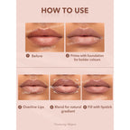 SHEGLAM Lip Liner Creamy Matte Pencil High Pigment Not Easy to Fade Silky Smooth Matte Contour Tint Lip Makeup-Neutral