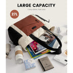 LOVEVOOK Tote Bag for Women, puffer tote bag for Work Travel Nurse, Lightweight quilted Bags with Compartments