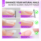 Nail Repair Glue for Damaged Nails: Gelike EC 6 in 1 Strong Nail Strengthener for Thin and Split- Long Lasting and Easy for Salon and Beginners Daily Care