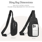 befen Genuine Leather Sling Bag for Women Anti-Theft Crossbody Chest Bags Fanny Packs for Travel with RFID Card Slots