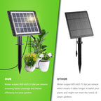 49Ft Solar Drip Irrigation System, Auto Watering Kit For 15 Pots, Solar-Powered Plant Watering, 25 Timer Modes, 900Ml/Min Flow Indoor/Outdoor Garden, Balcony & Patio Irrigation System